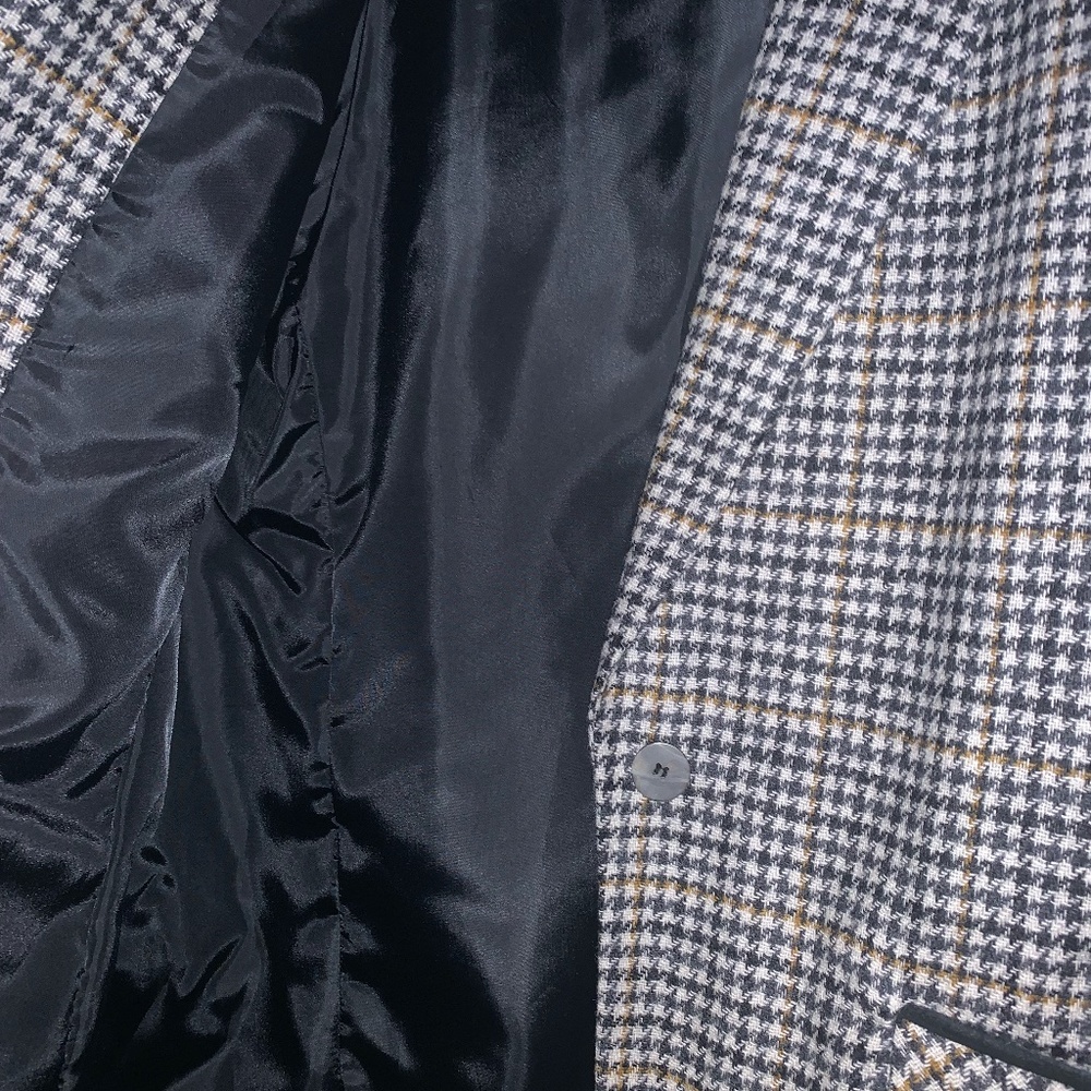 Wool Houndstooth Blazer / Jacket - image 8